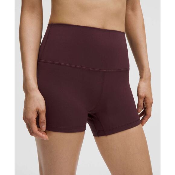 0126/0127/0128 NWT Lululemon Align High-Rise Short 4" Goodnight Plum Sz6 - Picture 1 of 3